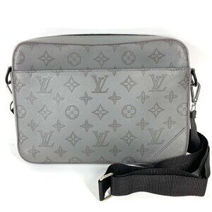 LOUIS VUITTON Gray Monogram Leather Shoulder Bag